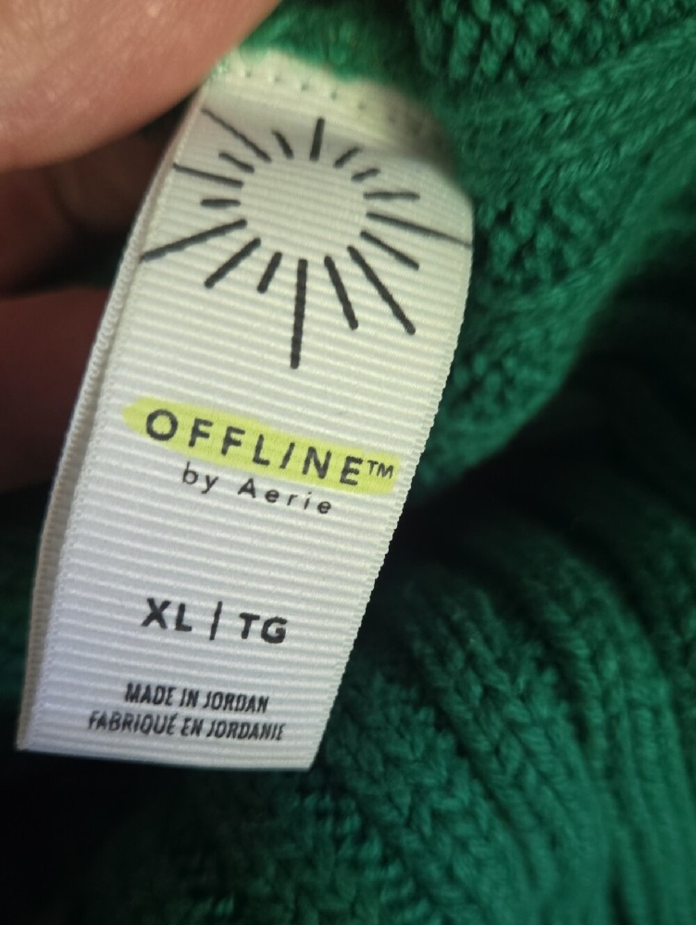 aerie Emerald Green Turtleneck Sweater - Picture 2 of 2